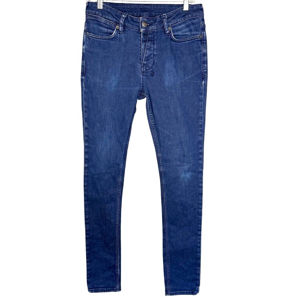 Ksubi Mens Van Winkle Skinny Denim Jeans Dark Wash Blue Size 30 Inseam 30